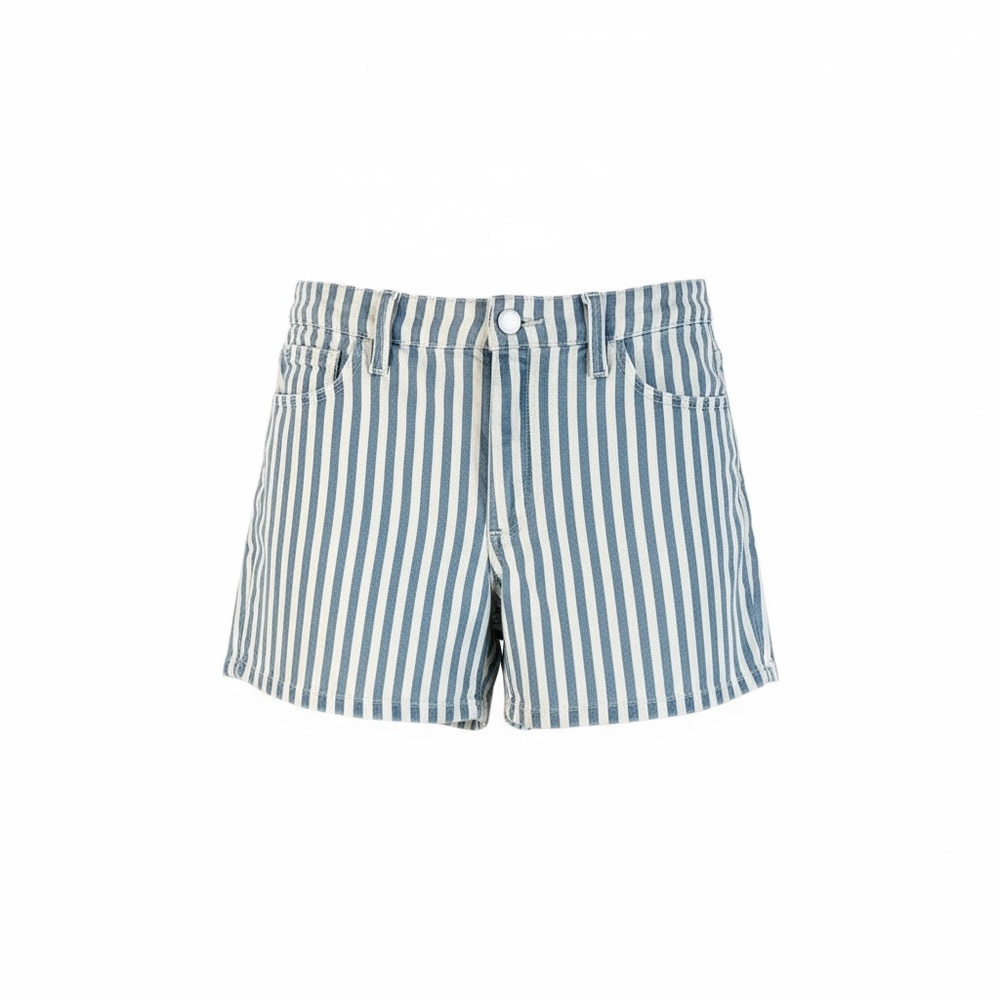 Universal Thread Vintage 90s Blue and White Striped Denim Shorts Sz. 12/31R - Picture 2 of 5